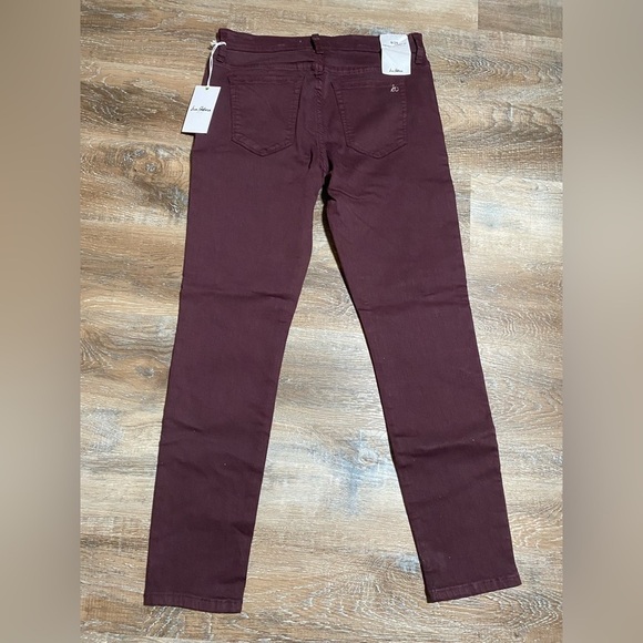 Sam Edelman Denim The Kitten Skinny Jeans Deep Plum - Picture 3 of 7